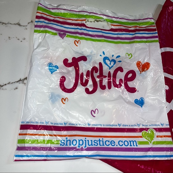 Justice Store Shopping Bags - Rare - Picture 2 of 5